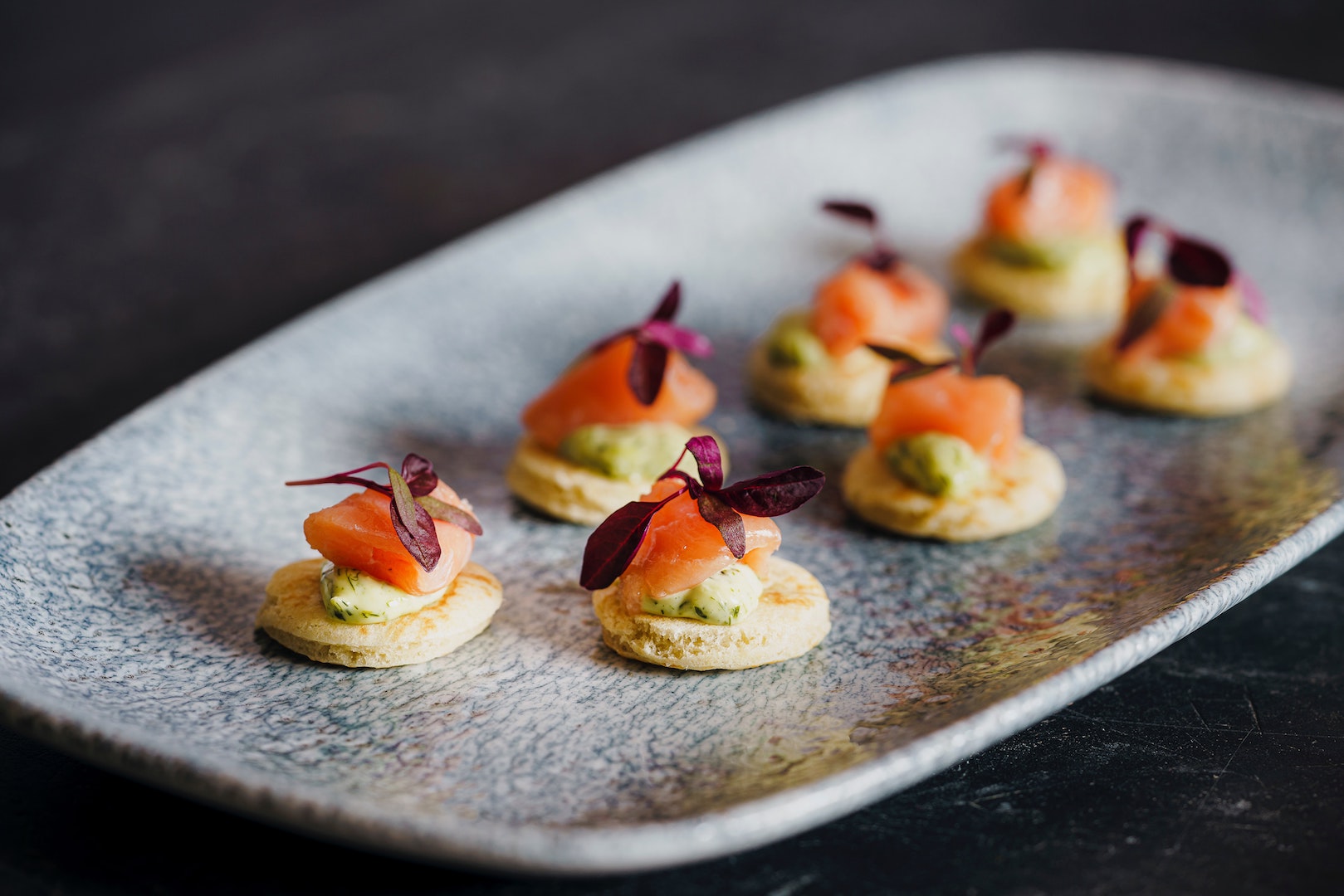 Image of blinis made with LĒVO's infused blinis recipe.
