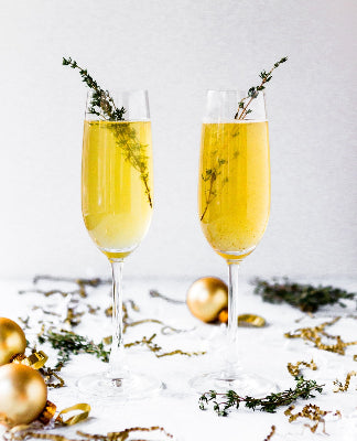 Image of thyme-infused champagne by LĒVO.