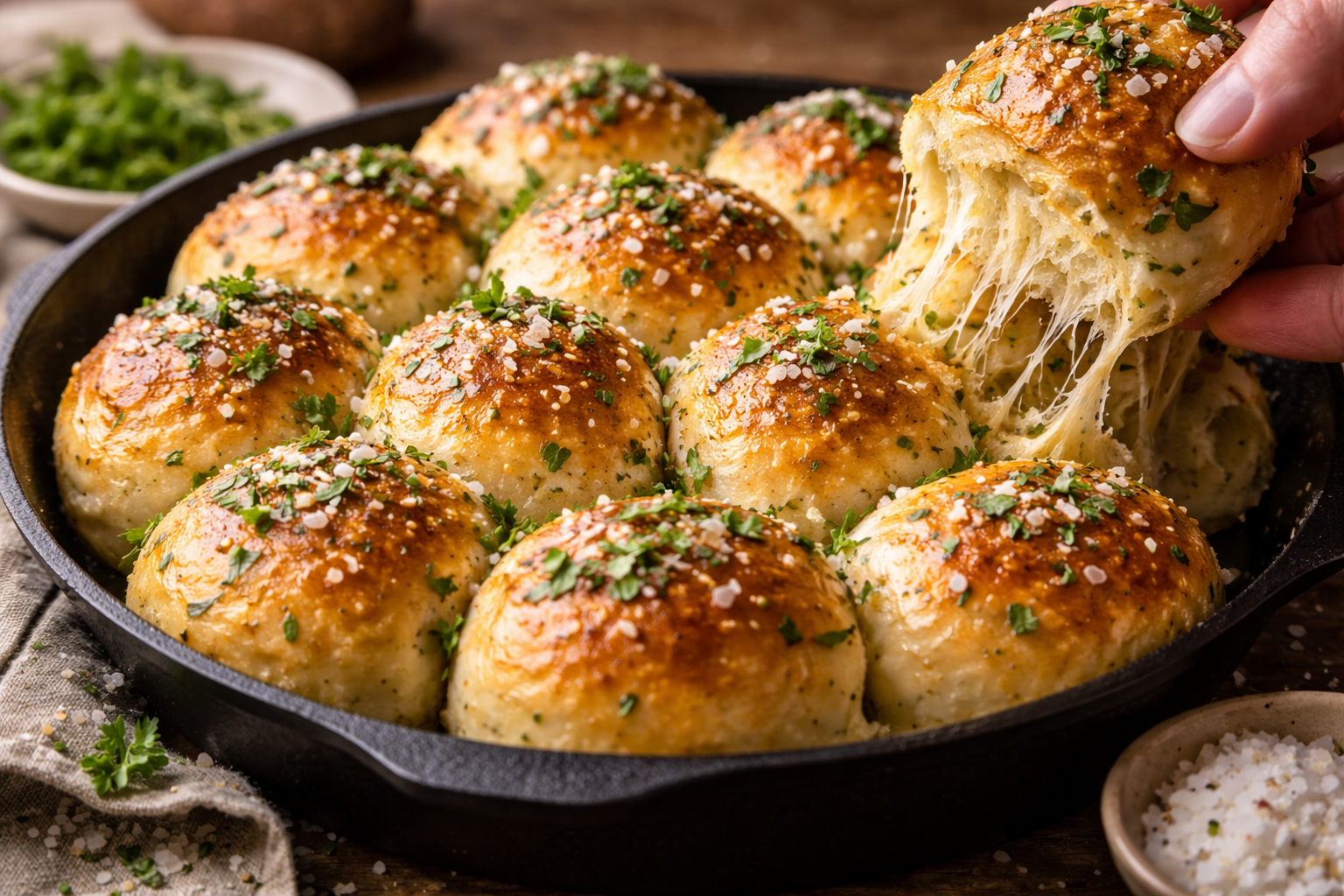 Pull-Apart Garlic Rolls