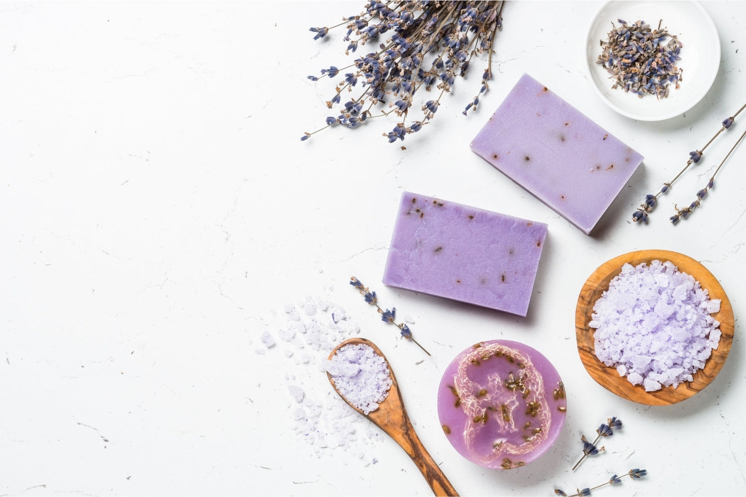 Want to learn how to make your own dish soap? Image of lavender in jar used for this LEVO recipe.