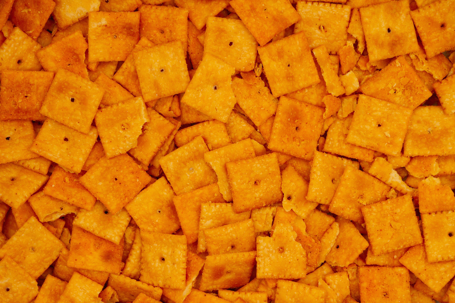 Fresh out of the oven cheese crackers from our homemade Cheez Its recipe.