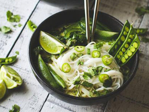 Image of a green curry dish made with LEVO