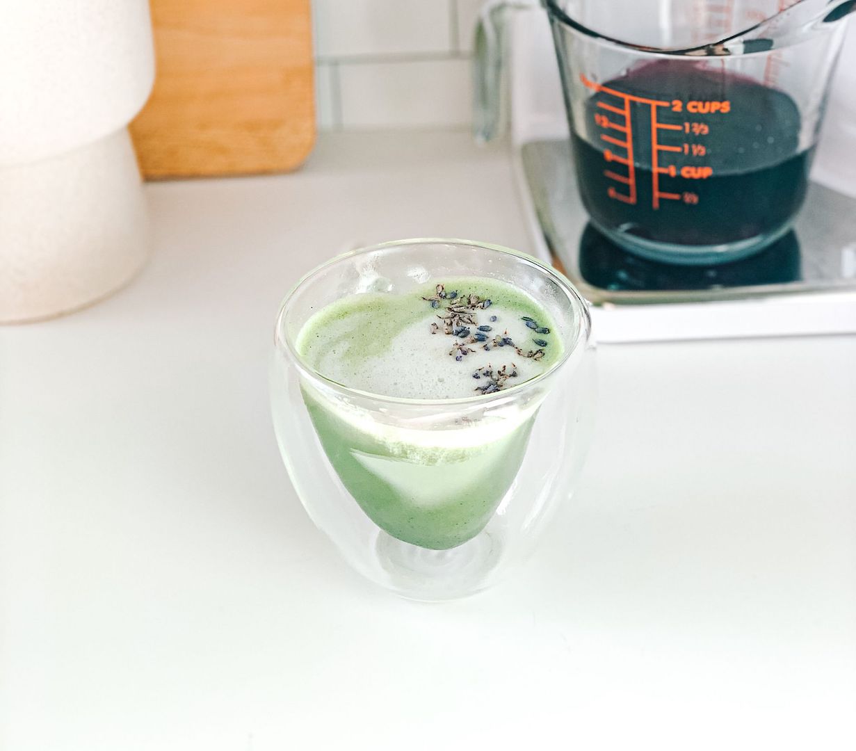 Image of blueberry lavender matcha by LĒVO.