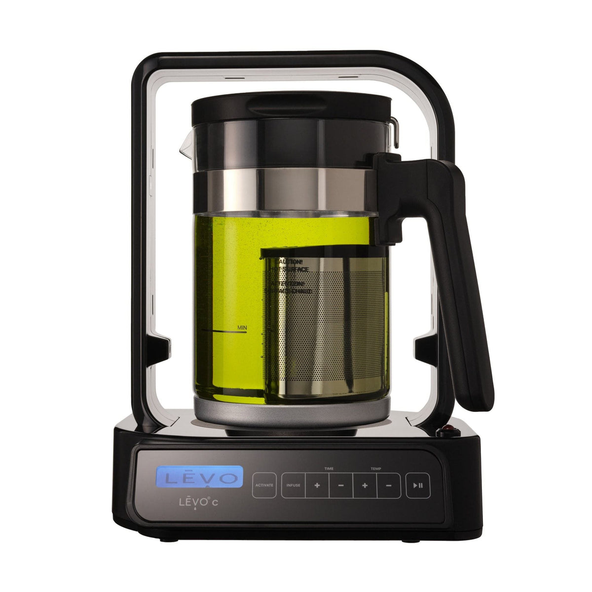 LĒVO C in Licorice Black with a full basin of infused oil