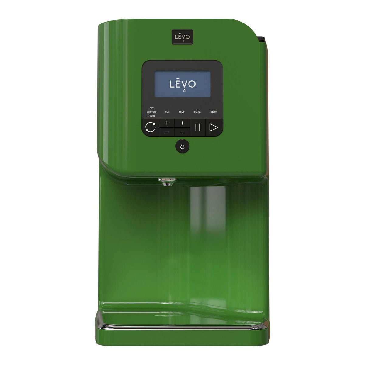 LĒVO II+ in Garden Green, front view of the control panel #Color_Garden Green