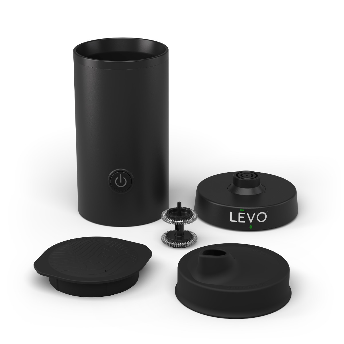 LEVO Gummy Mixer Easy Pouring Lid accessory with full machine set