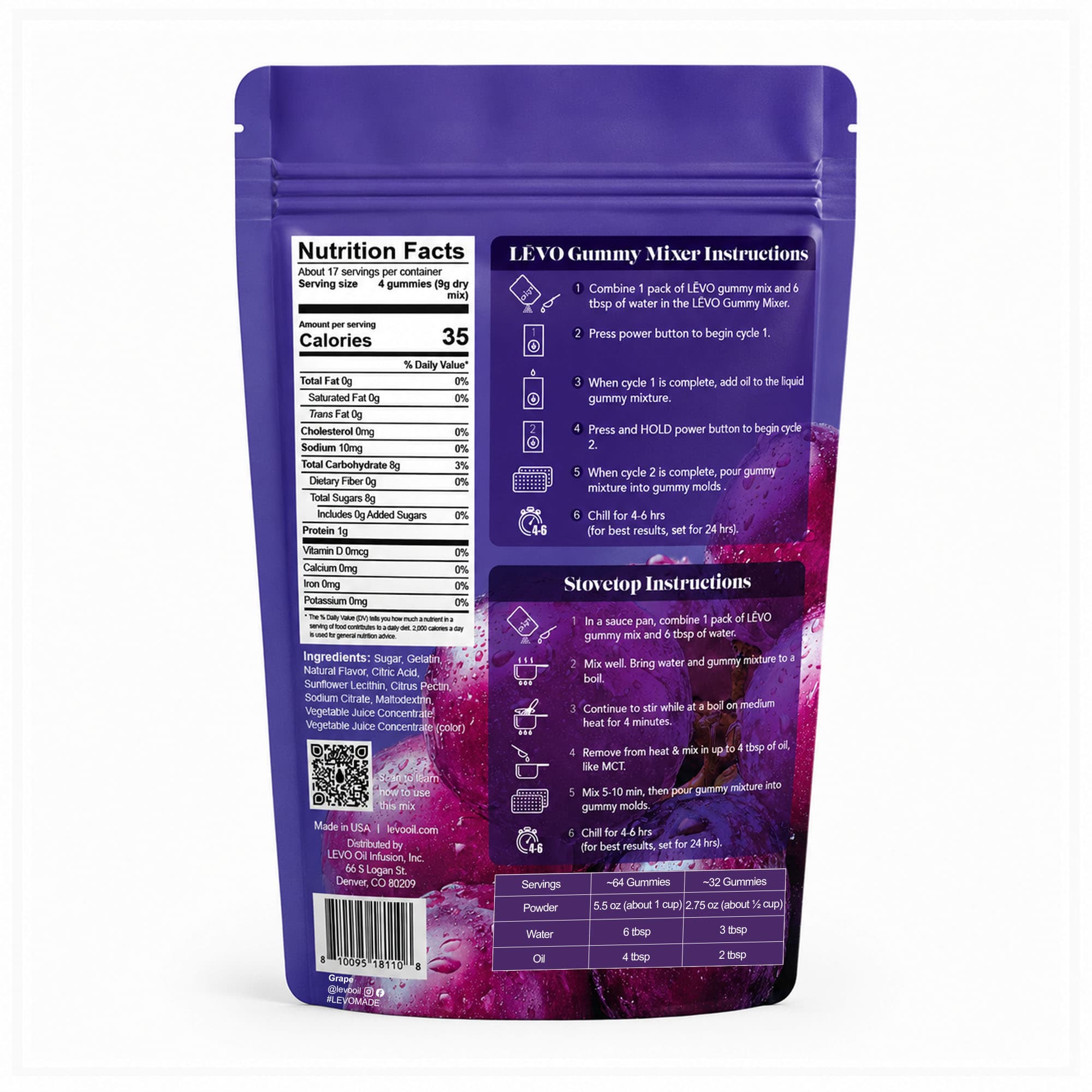 Gummy Mix Variety 3 Pack - Grape, Marshmallow, and Orange