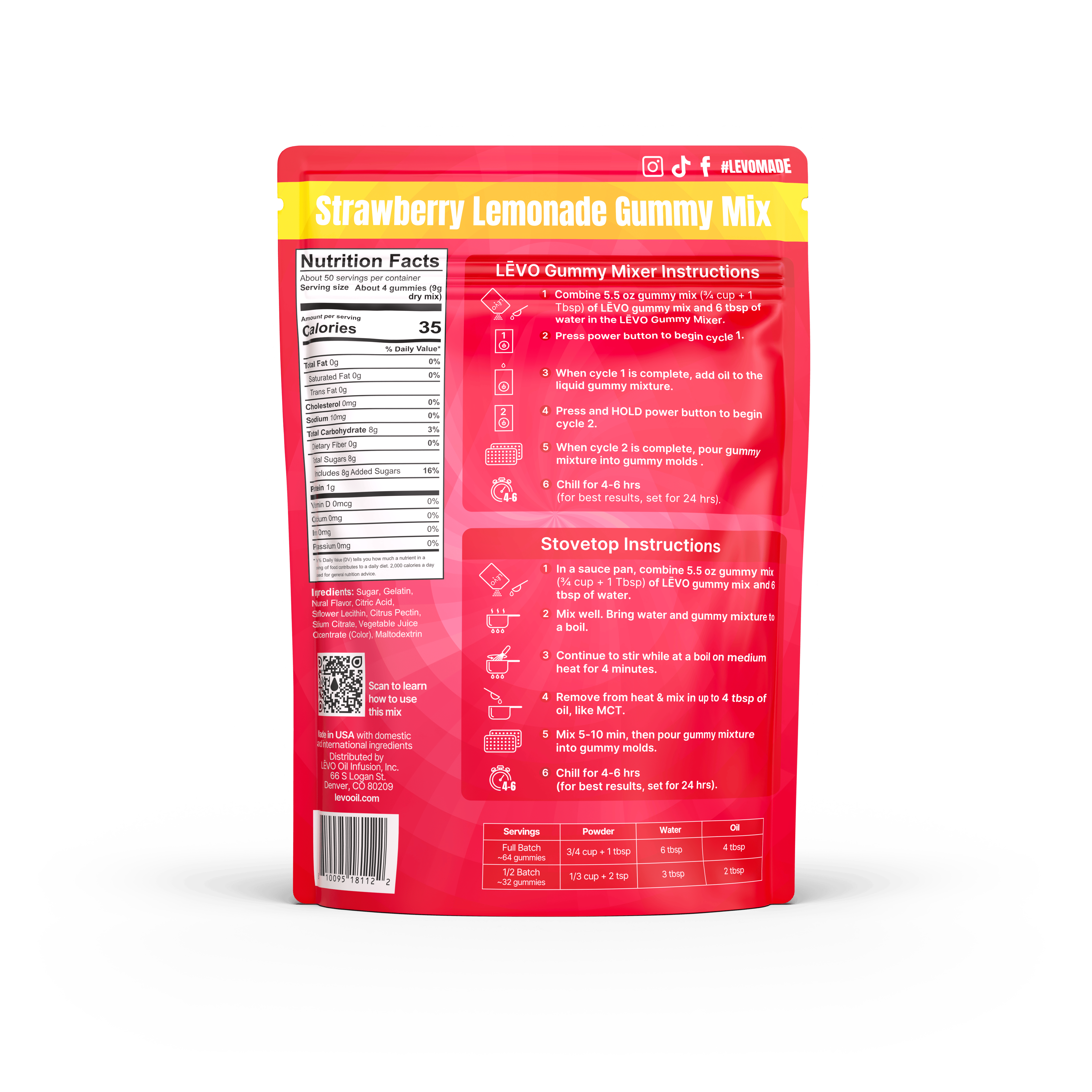 Gummy Mix - Strawberry Lemonade (Bulk Mix)