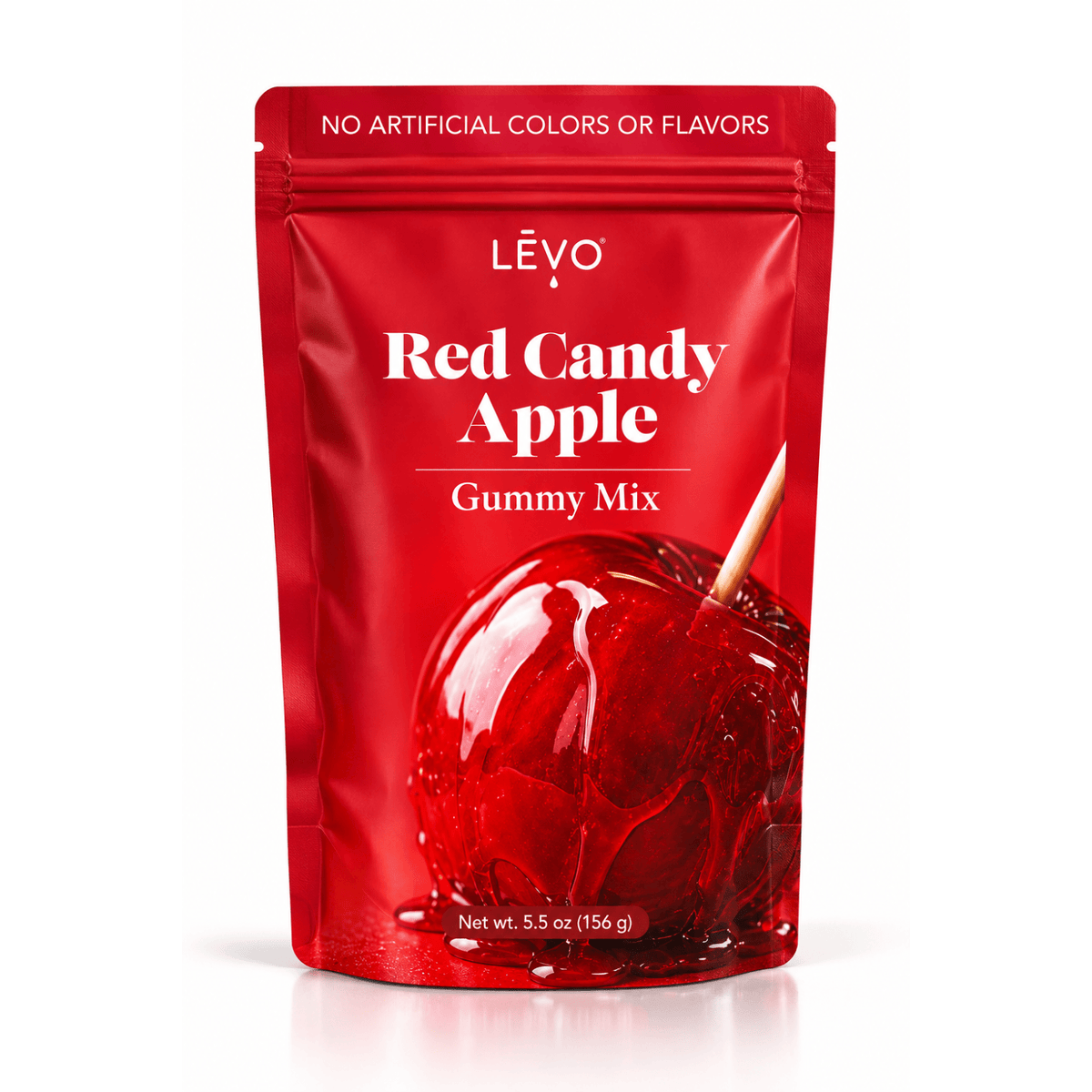 LĒVO Red Candy Apple Gummy Mix, 5.5 oz pouch