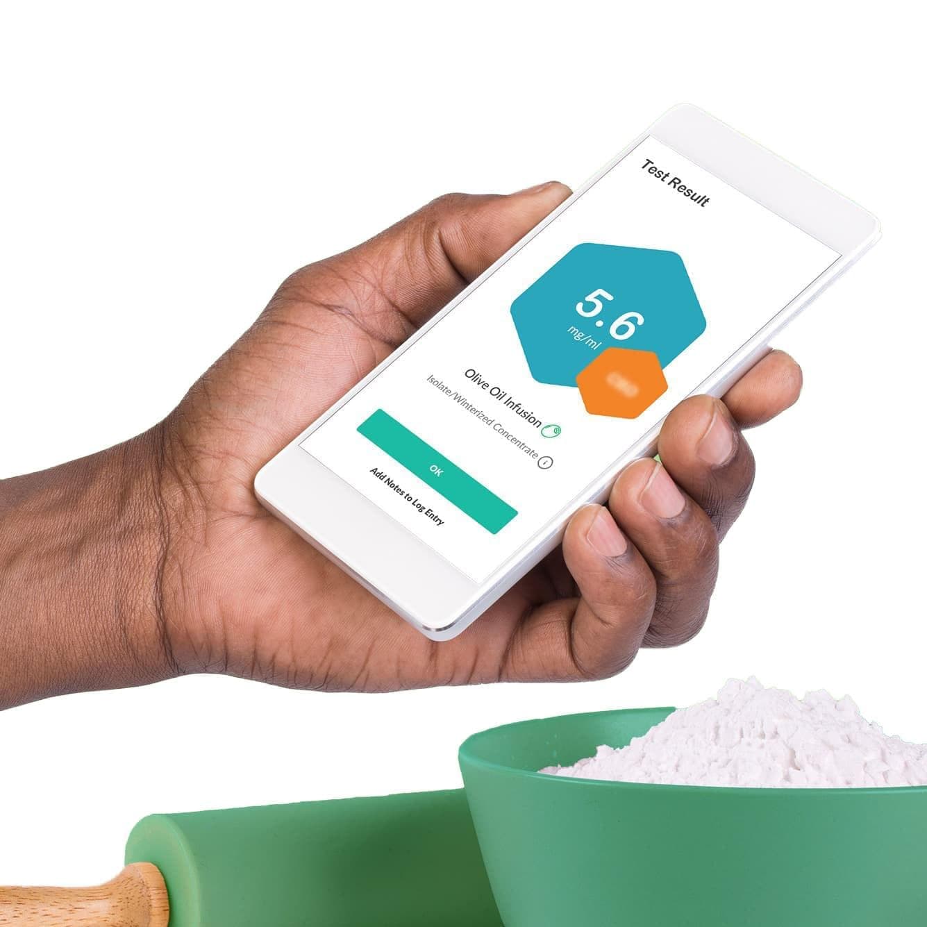 The tCheck device interface. Measure Strength with Ease - Empower yourself with the tCheck potency tester in this bundle.