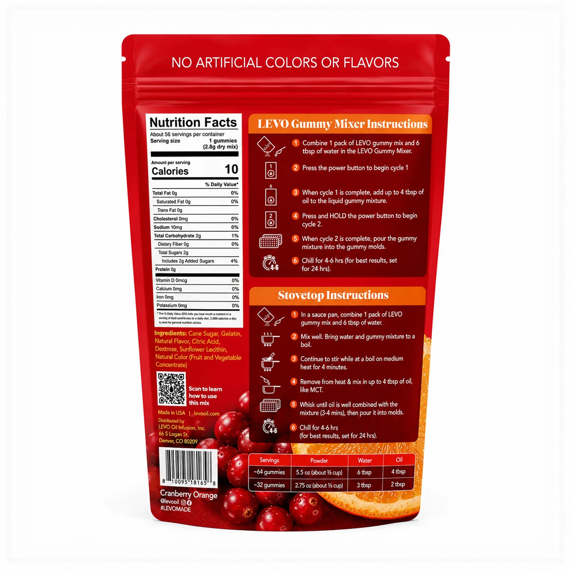 Gummy Mix - Limited Edition Cranberry Orange (5.5 oz)