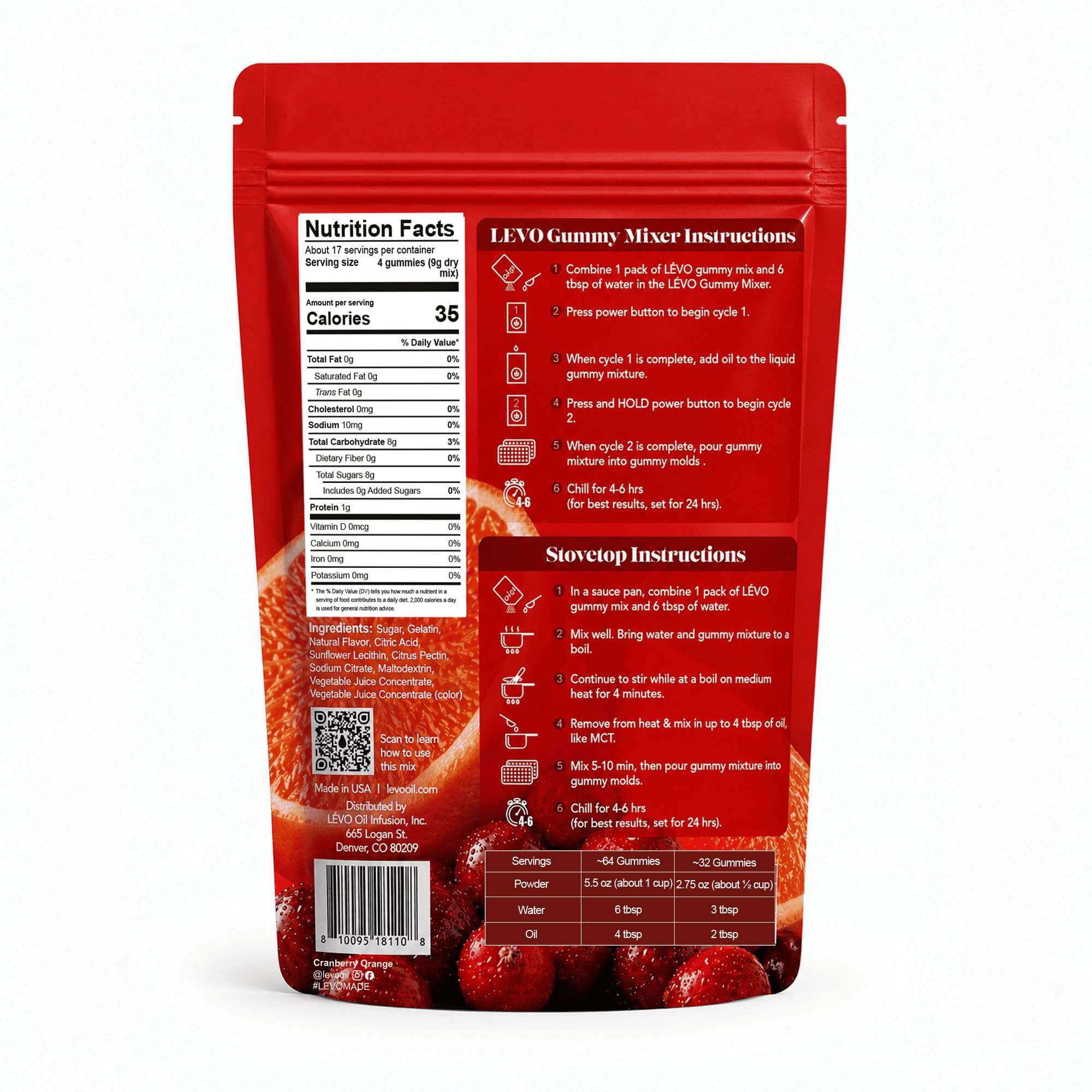 Gummy Mix - Limited Edition Cranberry Orange (5.5 oz)