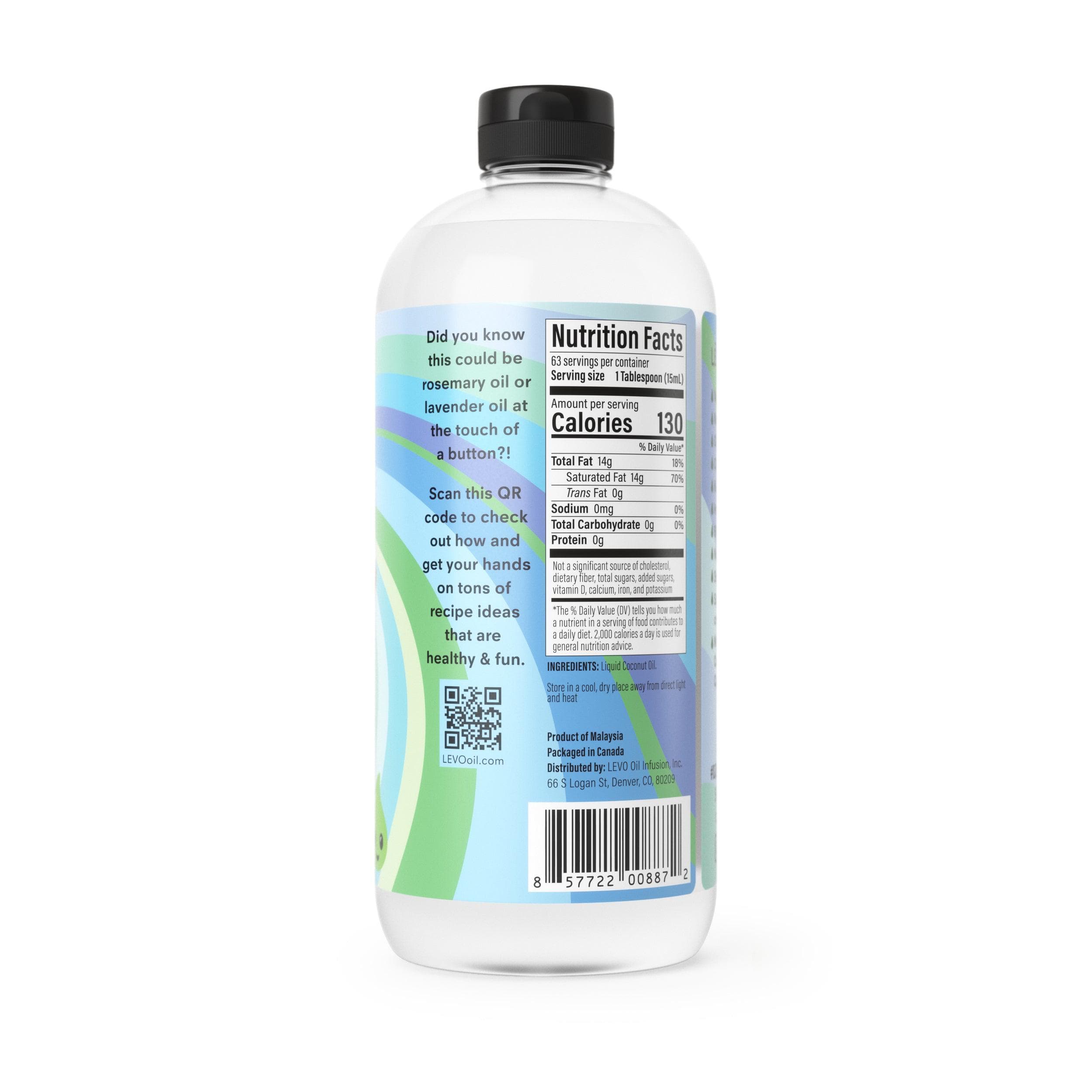 LEVO MCT oil nutrition facts. Discover the power of Medium Chain Triglycerides (MCT) with LĒVO Premium MCT Infusion Oil.