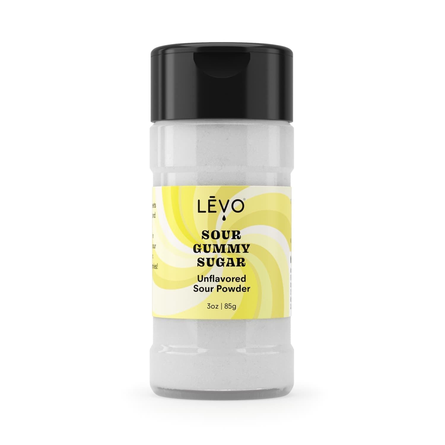 Keep your homemade gummies from sticking together with LEVO Sour Gummy Sugar! Unflavored Sour Gummy Sugar - Tangy powdered goodness to elevate any sweet treat.