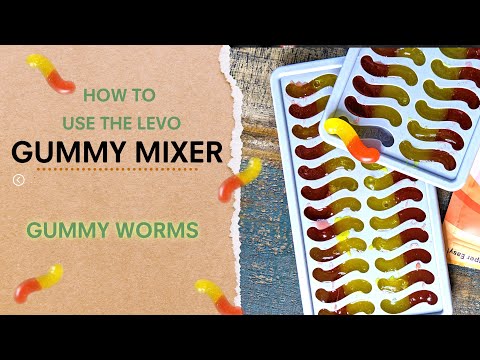 LEVO Gummy Worm silicone candy making mold