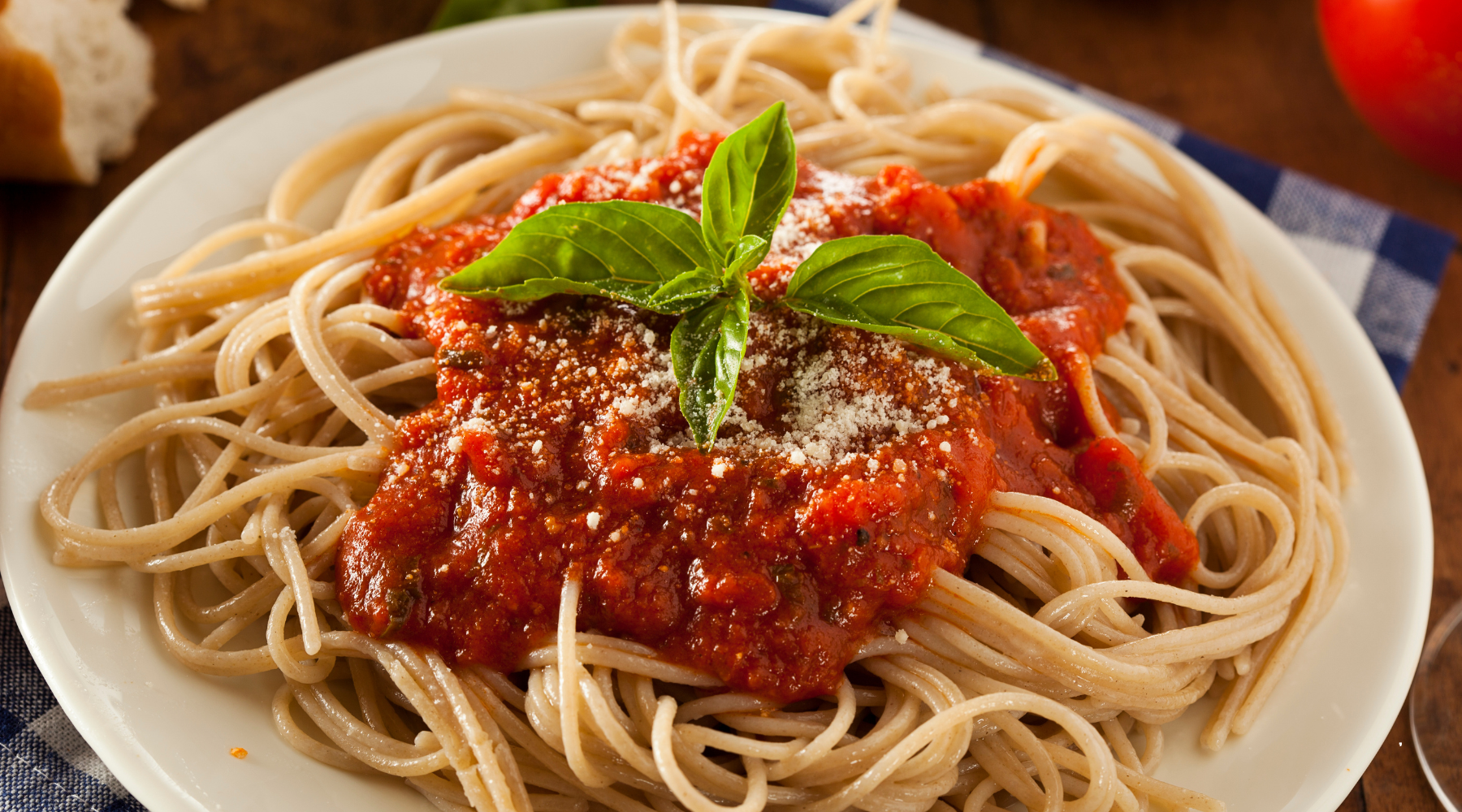 Spaghetti Marinara with Garlic-Infused Olive Oil