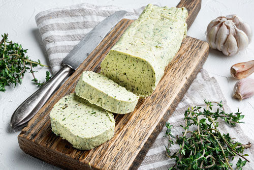 Infused Garlic Compound Butter with Herbs