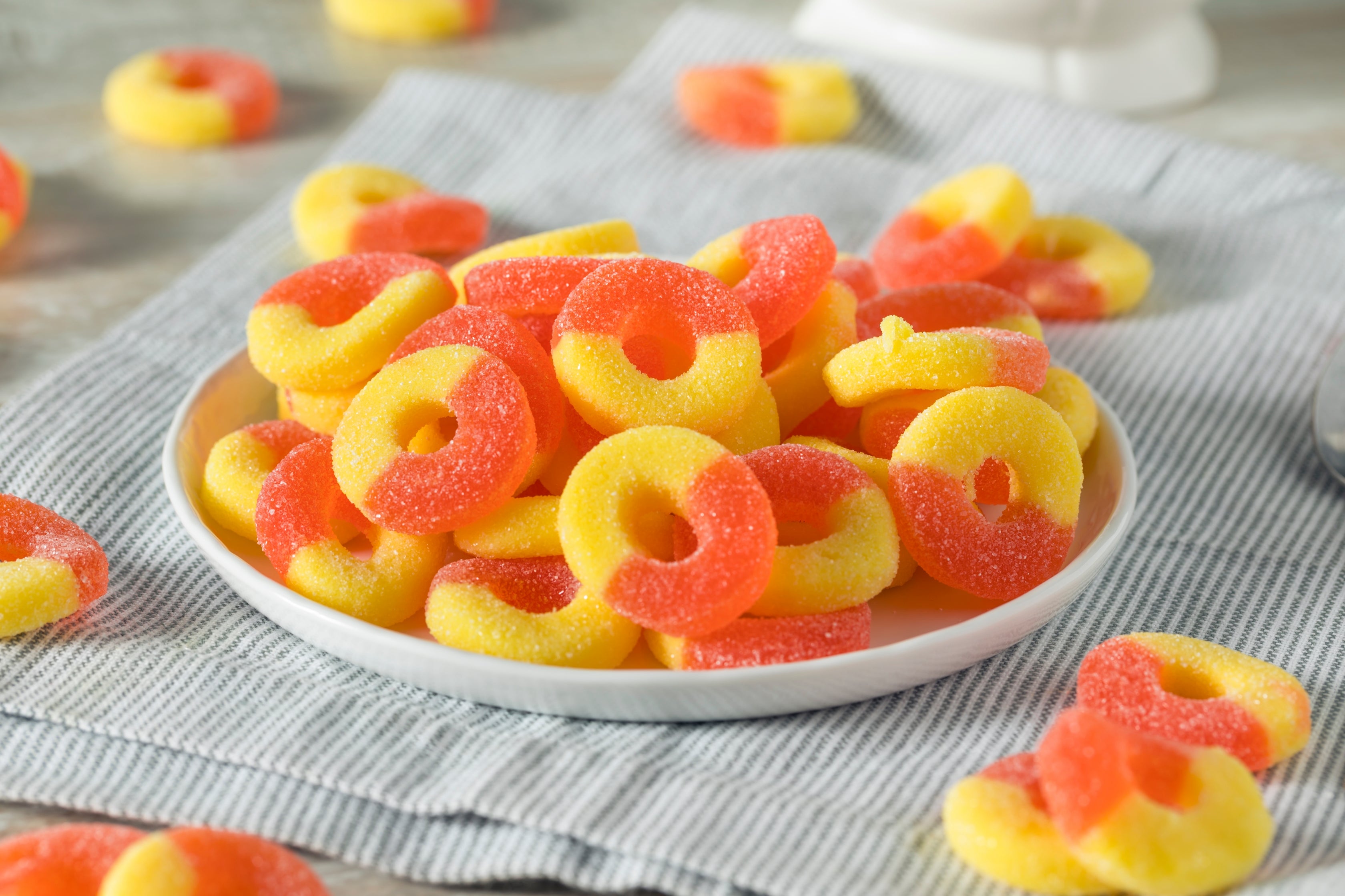 Sour Peach Gummies