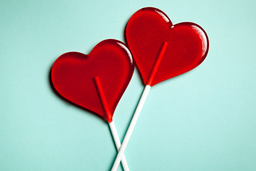 heart lollipops