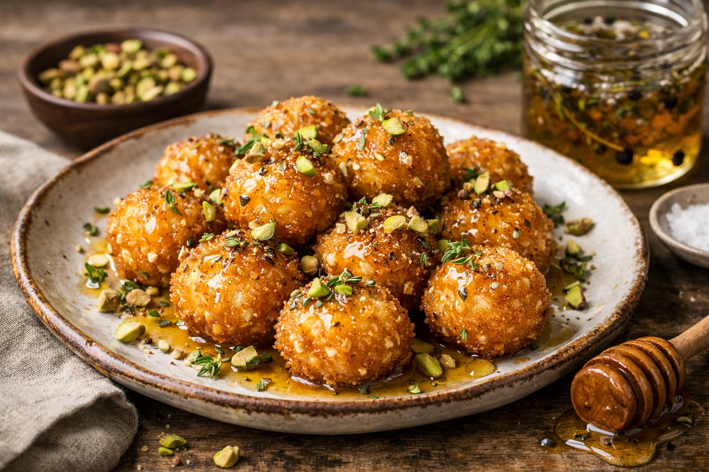 Crispy Goat Cheese Balls - LEVO Oil Infusion, Inc.