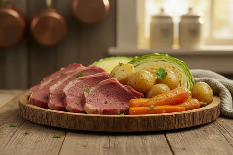 Infused Corned Beef and Cabbage