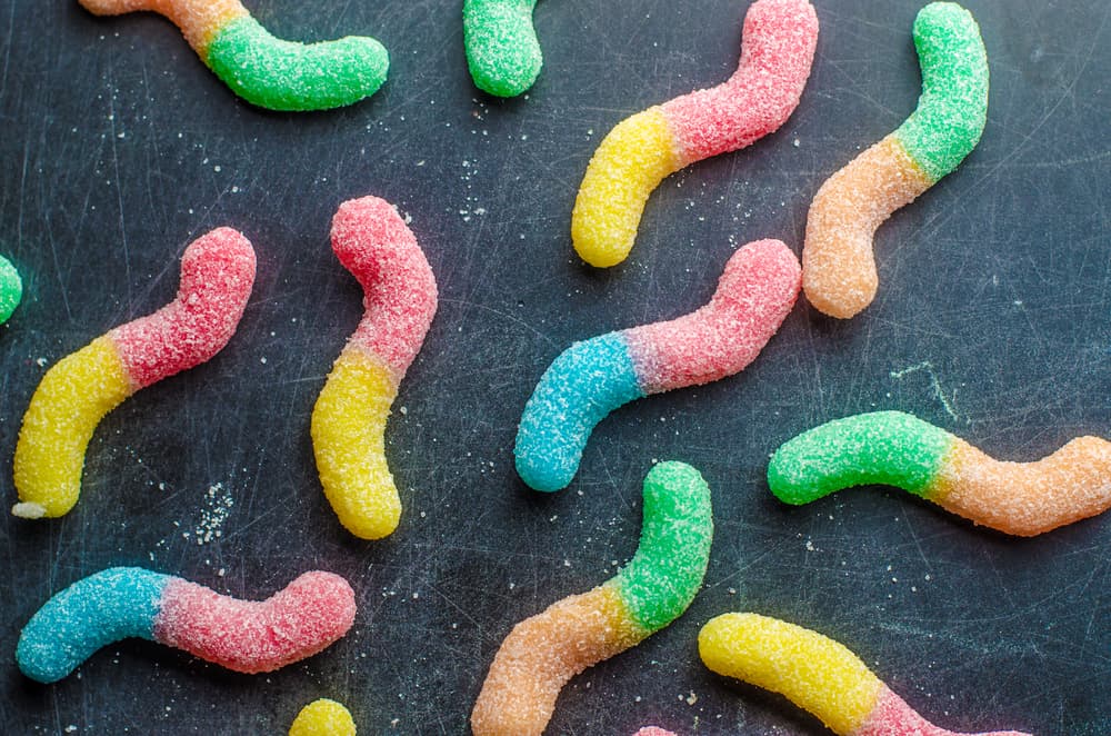 Homemade Sour Gummy Infused Butter Worms