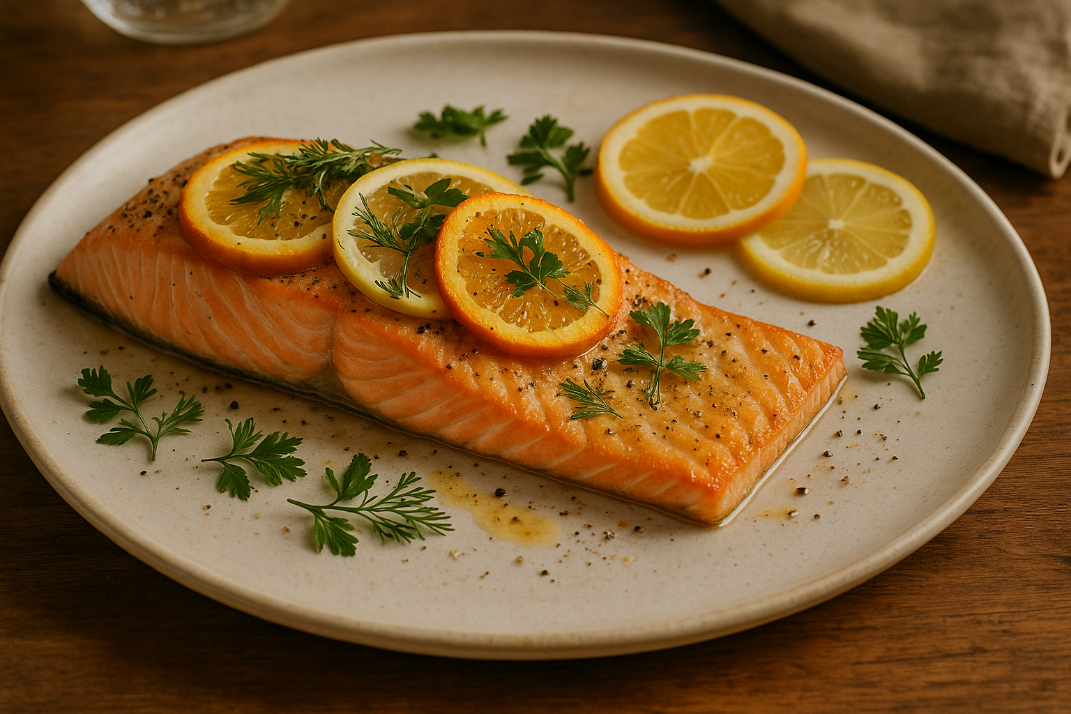 Smokey Citrus Infused Salmon
