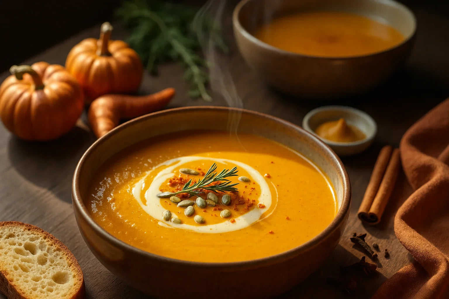 Pumpkin Sweet Potato Soup