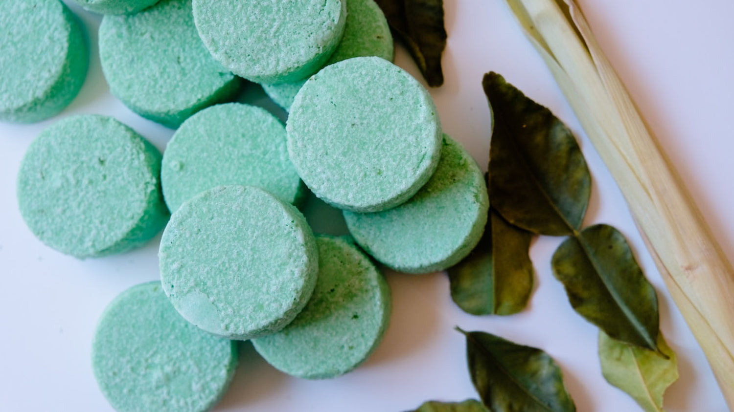 Image of citrus fresh shower steamers finished product.