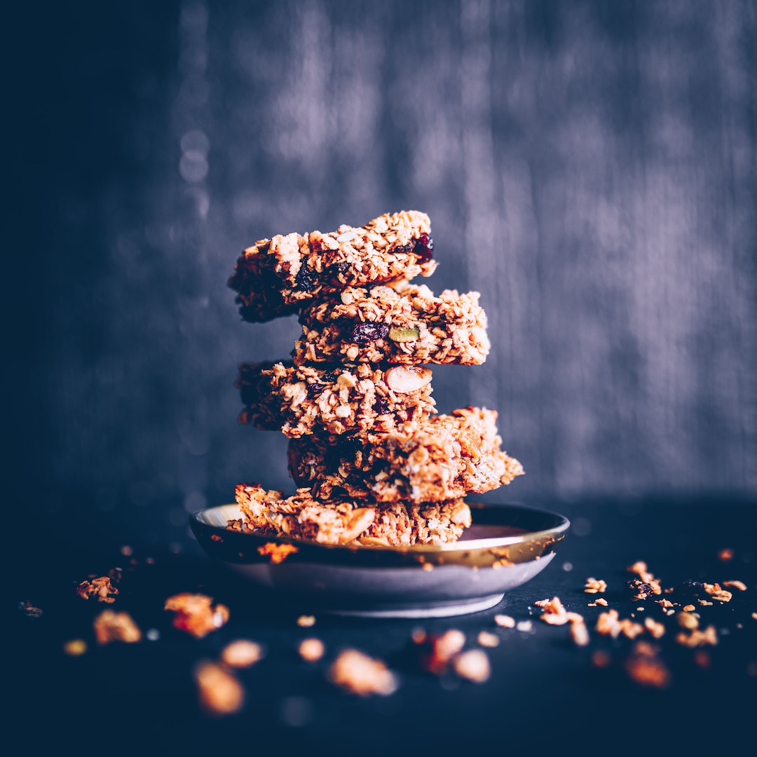 Infused Vegan No-Bake Granola Bars made using the LEVO