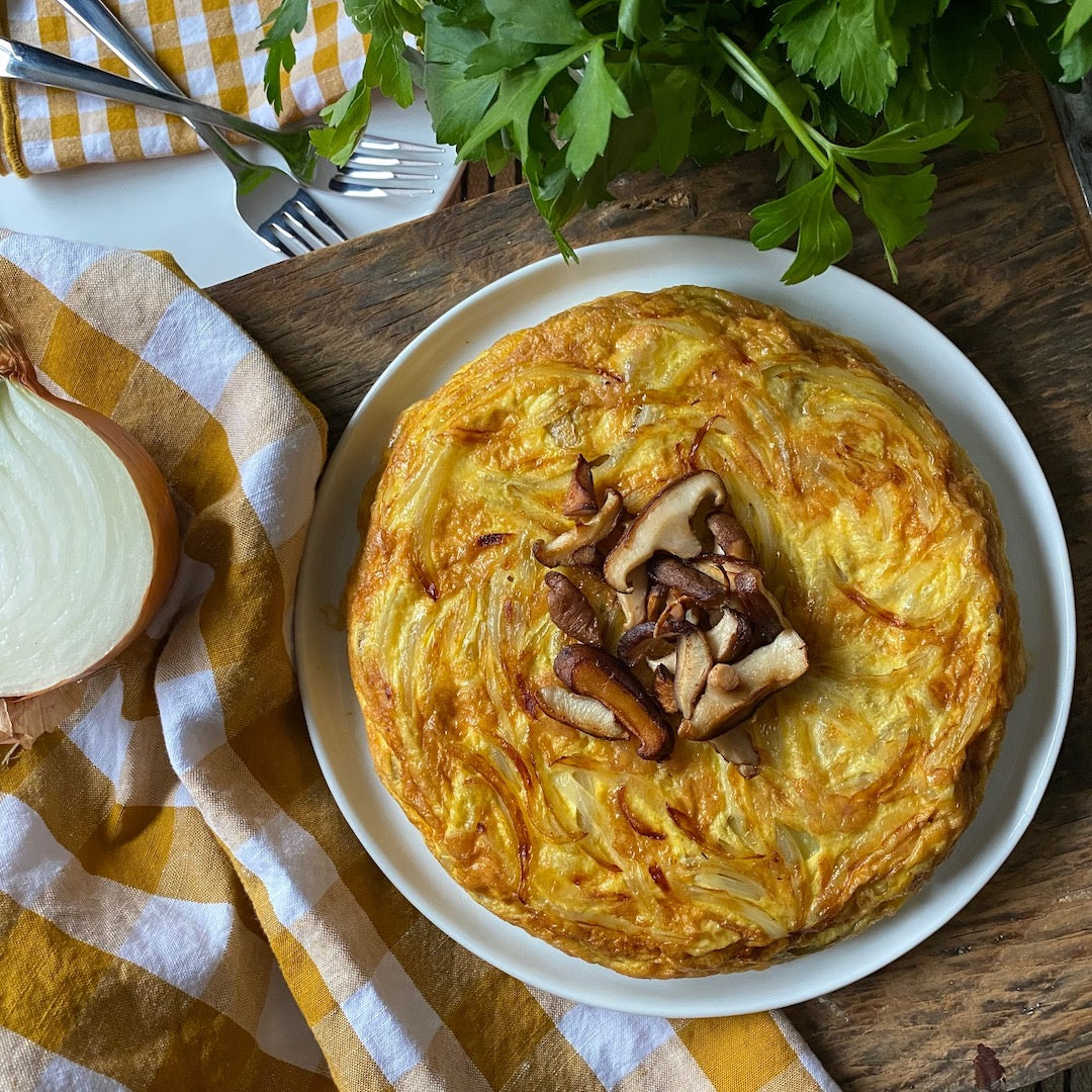 Image of the final product after learning how to cook a Spanish tortilla with LĒVO.