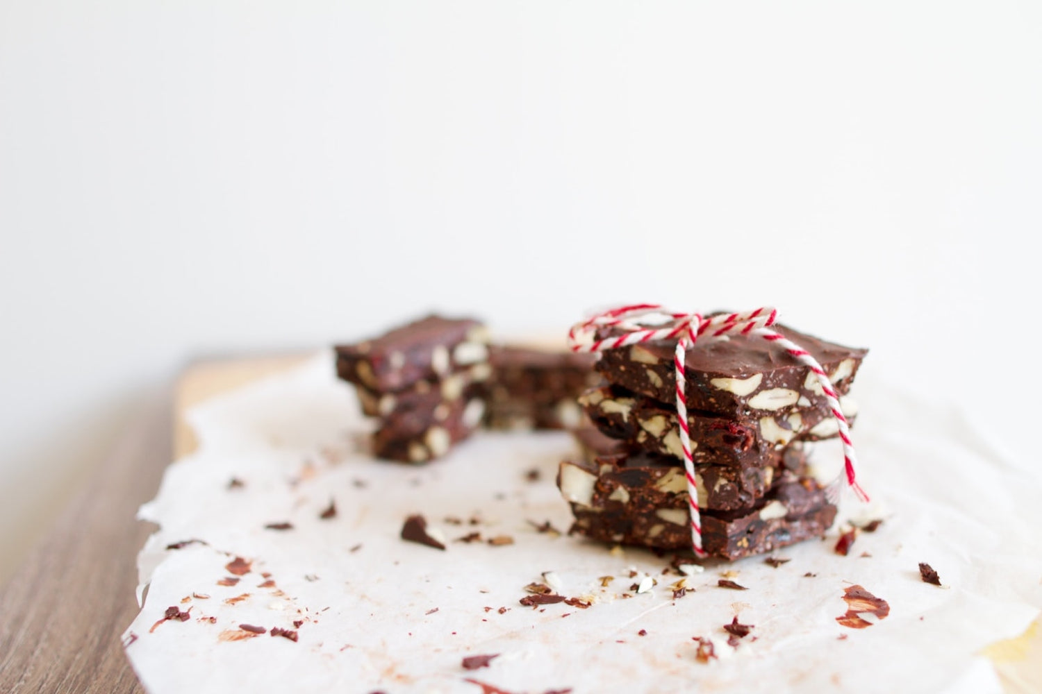 Image of infused chocolate peppermint bark by LĒVO.