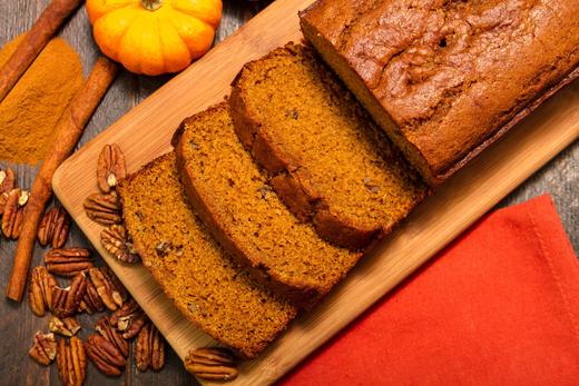 Image of spicy pumpkin bread recipe, made by LEVO.