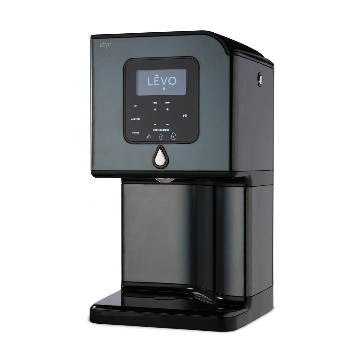 LĒVO Lux in Black Steel, three-quarter view #Color_Black Steel