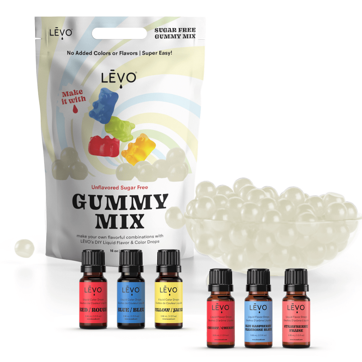 DIY Mix and Match Easy to Use LĒVO Gummy Powder Mixes LEVO Oil