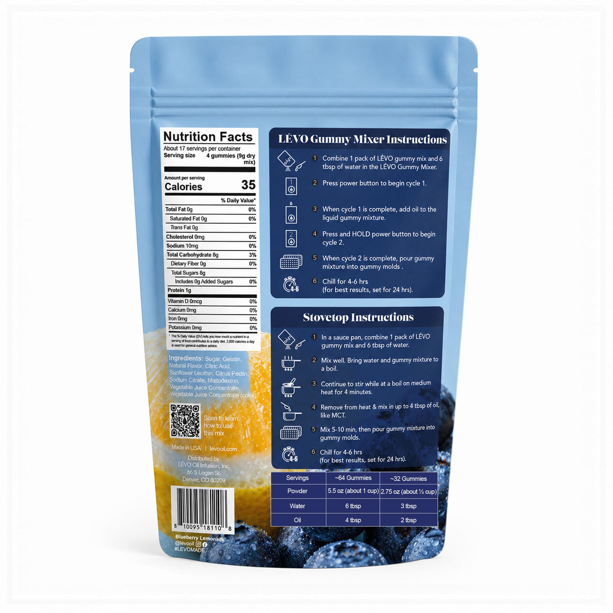 Gummy Mix - Blueberry Lemonade (5.5 oz)