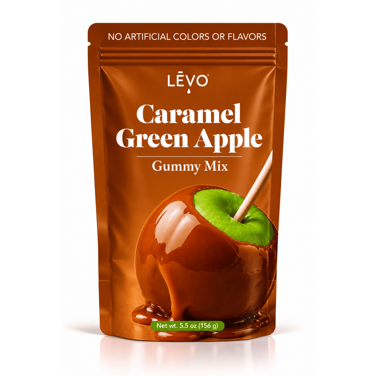 LĒVO Caramel Green Apple Gummy Mix, 5.5 oz pouch