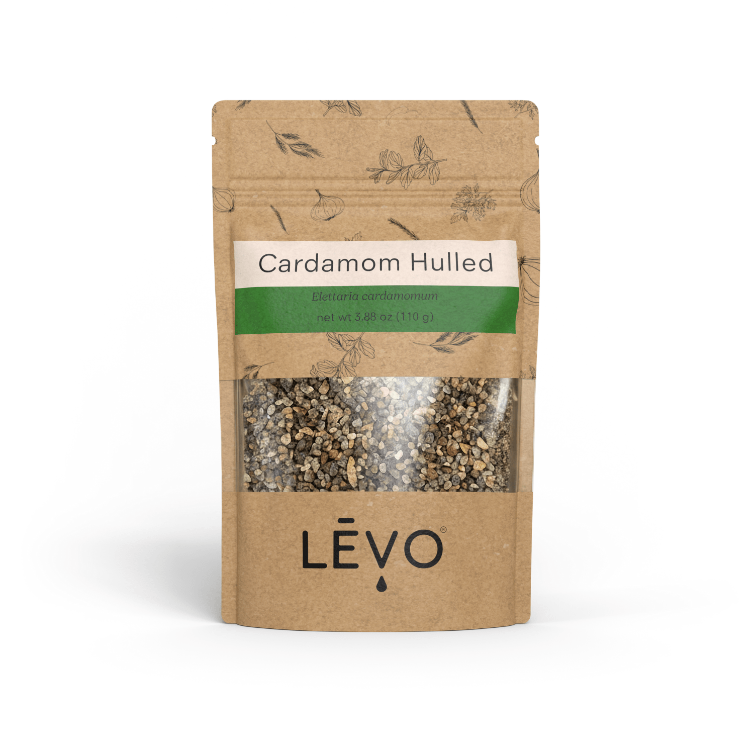 Organic Cardamom Hulled (110 g)
