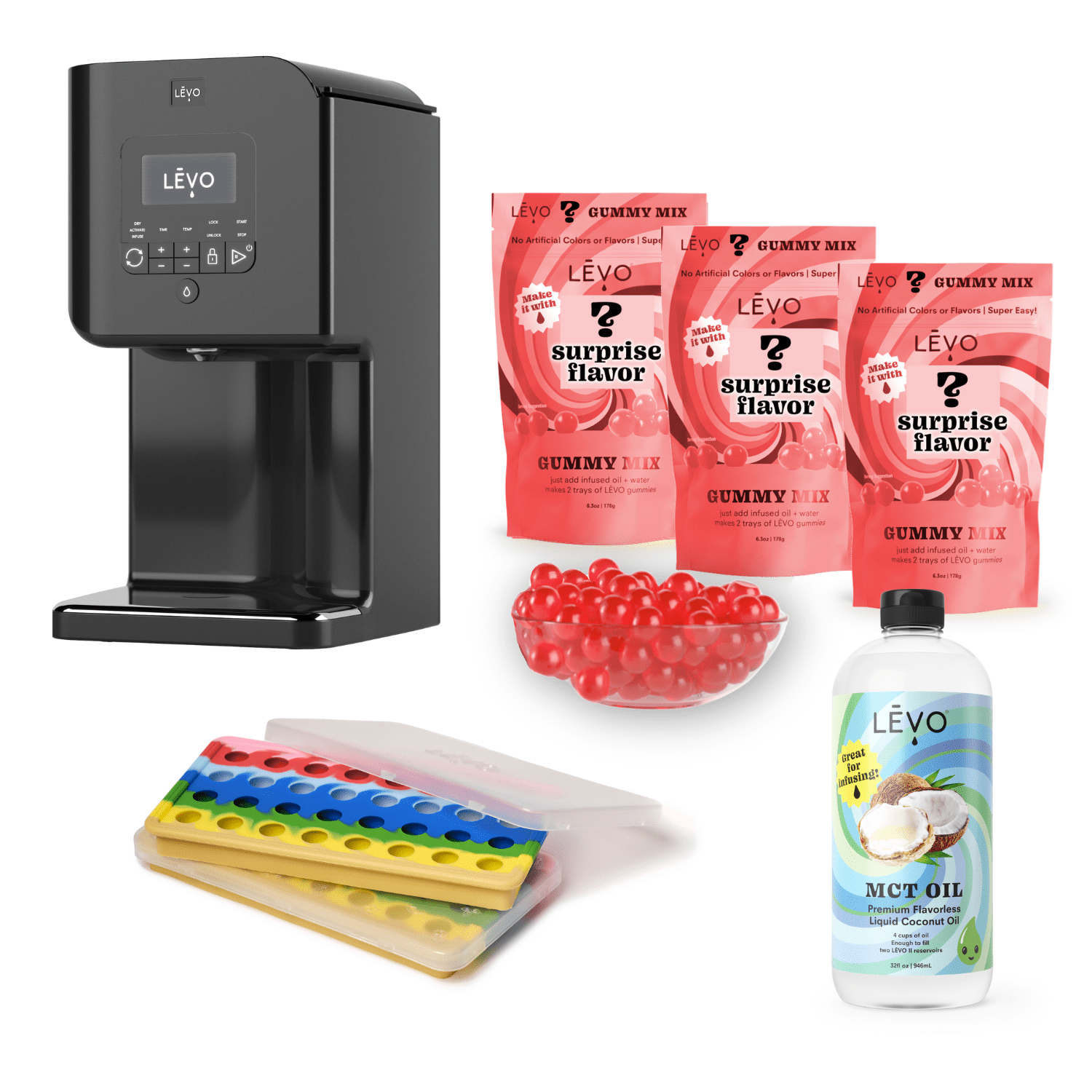 Gummy Edibles Making Kit with LĒVO II - Create delicious infused gummies at home