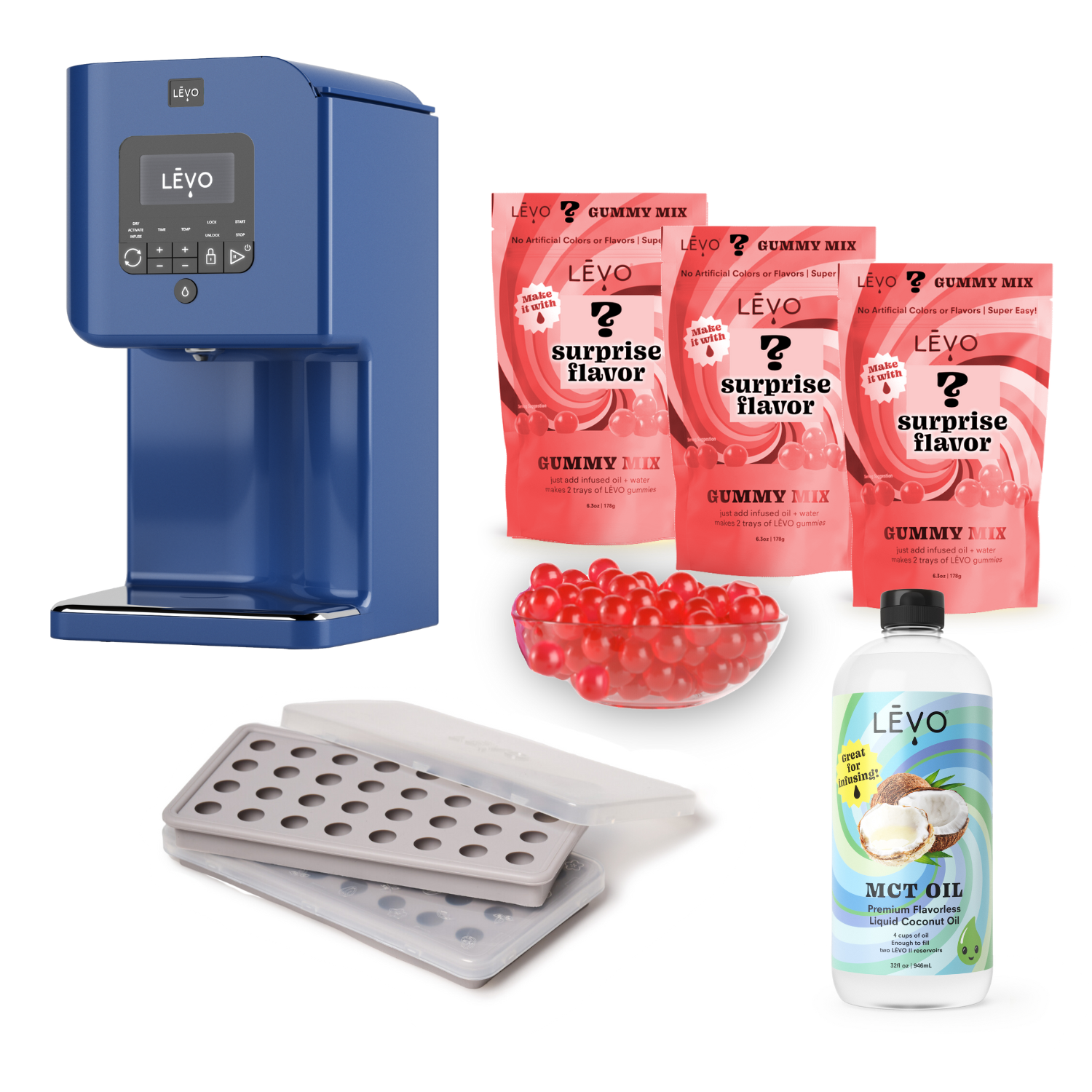 Gummy Edibles Making Kit with LĒVO II - Create delicious infused gummies at home