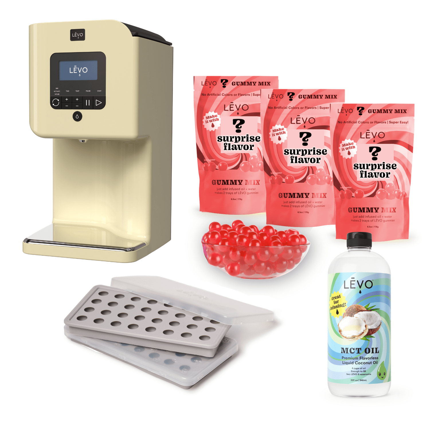 thumbnail image 2 of LÄVO Gummy Bundle - Frosted Marshmallow Gummy Mix & Silicone Molds... 2 of 10