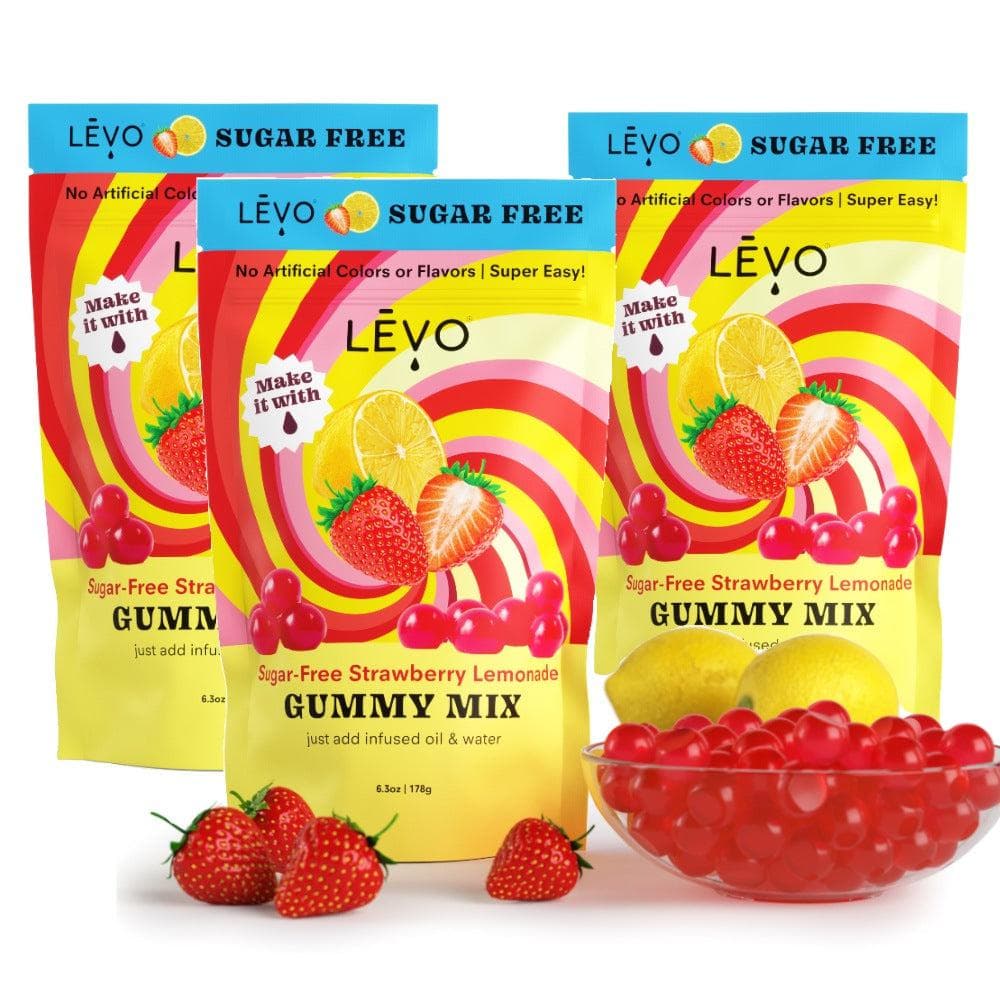 LEVO Gummy Mix Sugar Free Strawberry Lemonade - 3 pack of gummy mix