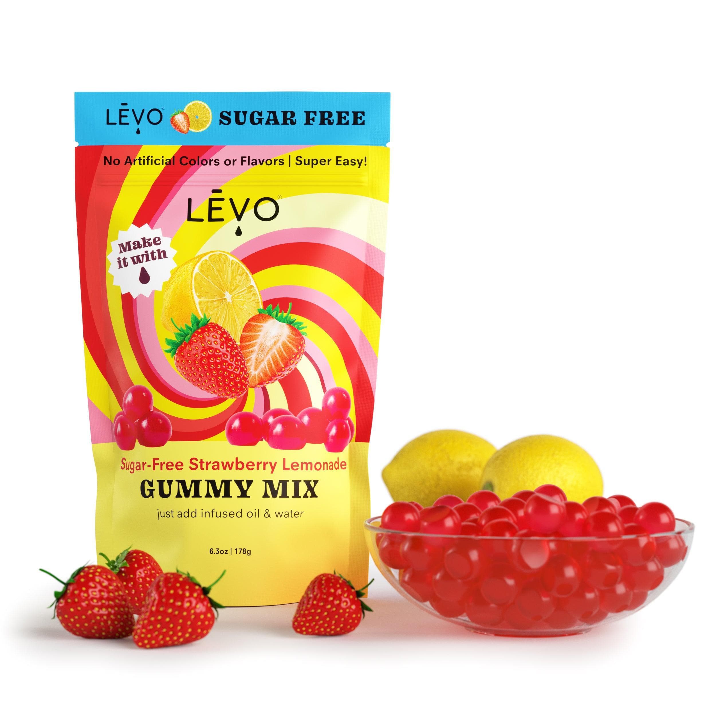 Strawberry Lemonade Easy to Use Flavored LĒVO Gummy Powder Mixes - LEVO Oil  Infusion, Inc.