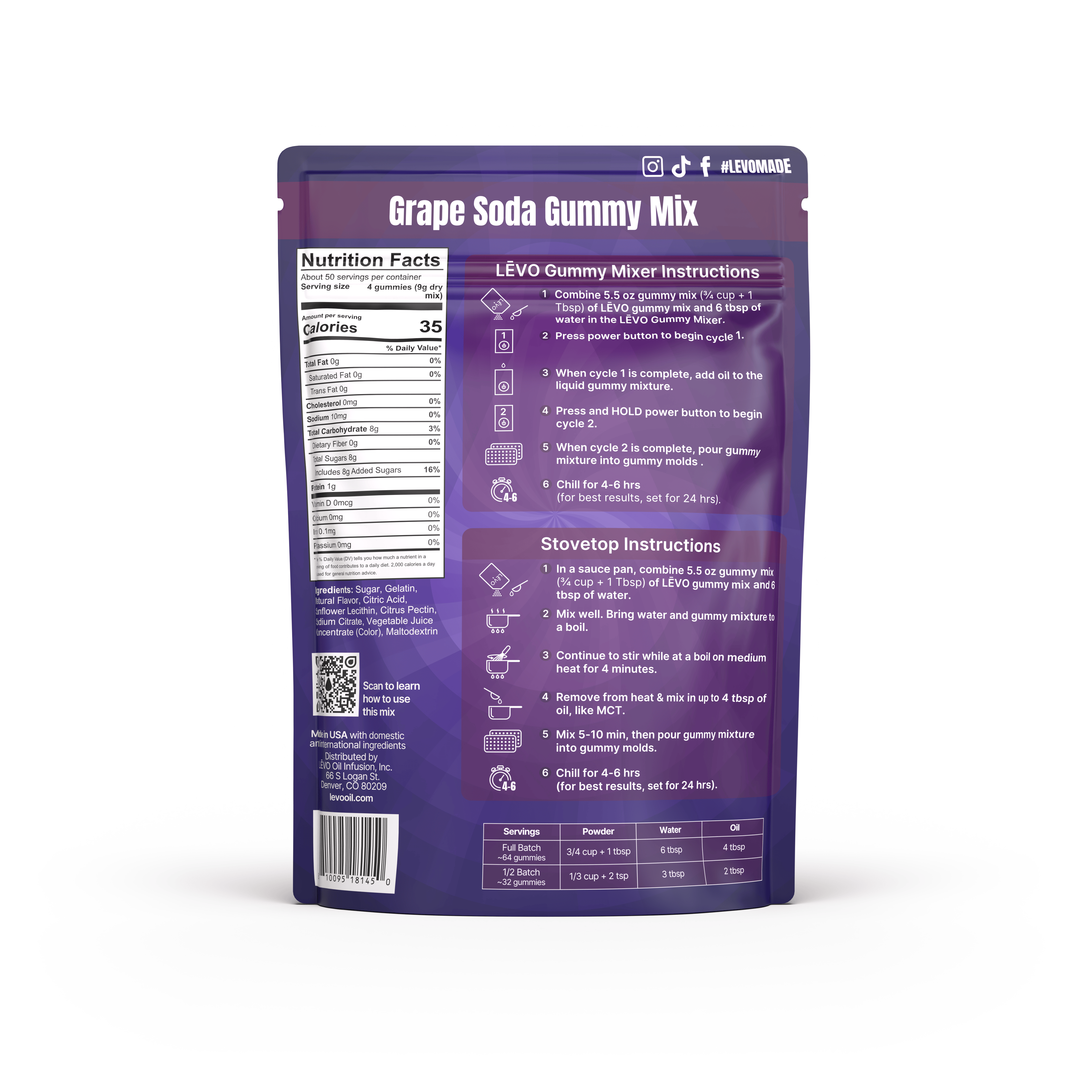 Gummy Mix - Grape Soda (Bulk Mix)