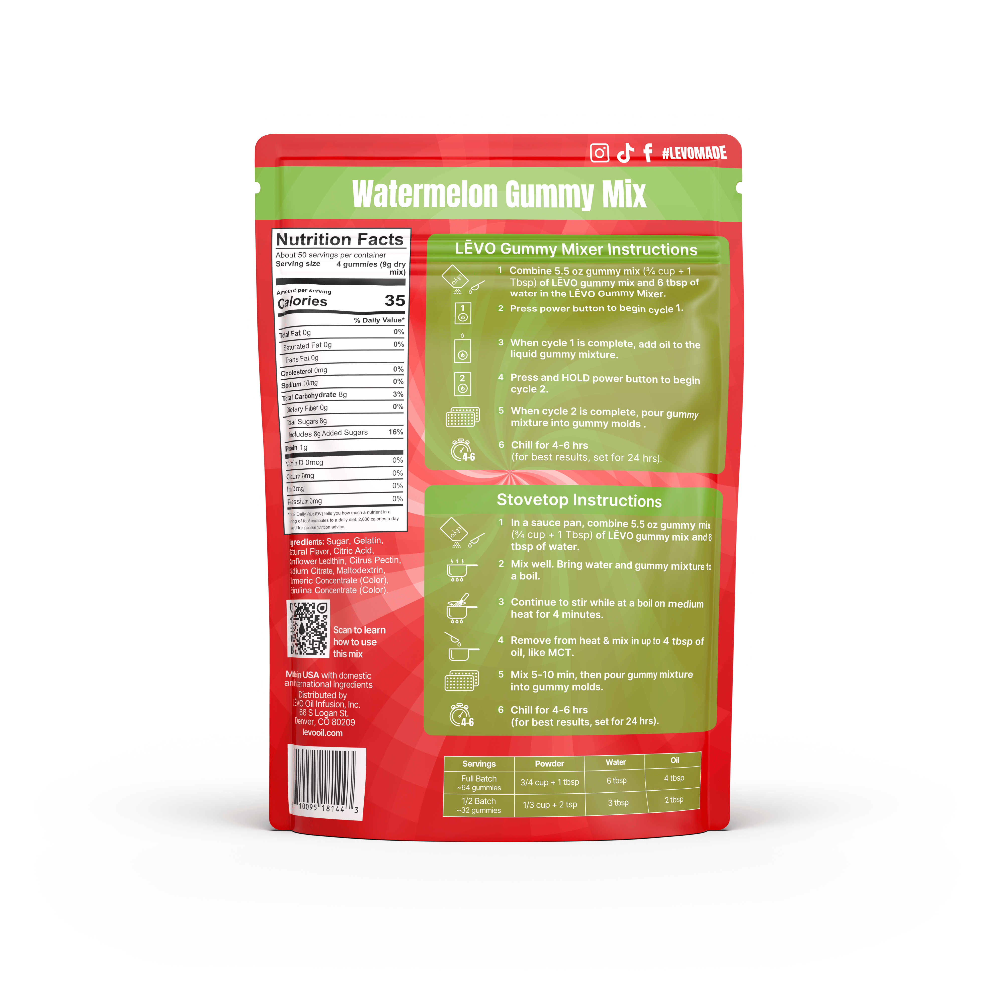 Gummy Mix - Watermelon (Bulk Mix)