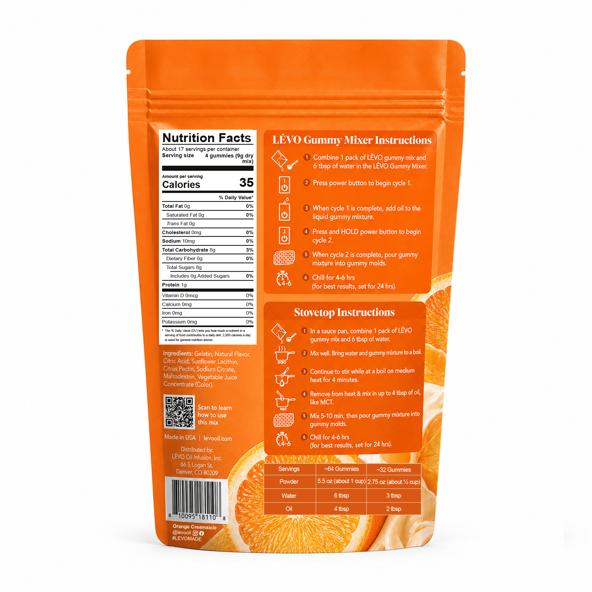 Gummy Mix - Orange Creamsicle (5.5 oz)
