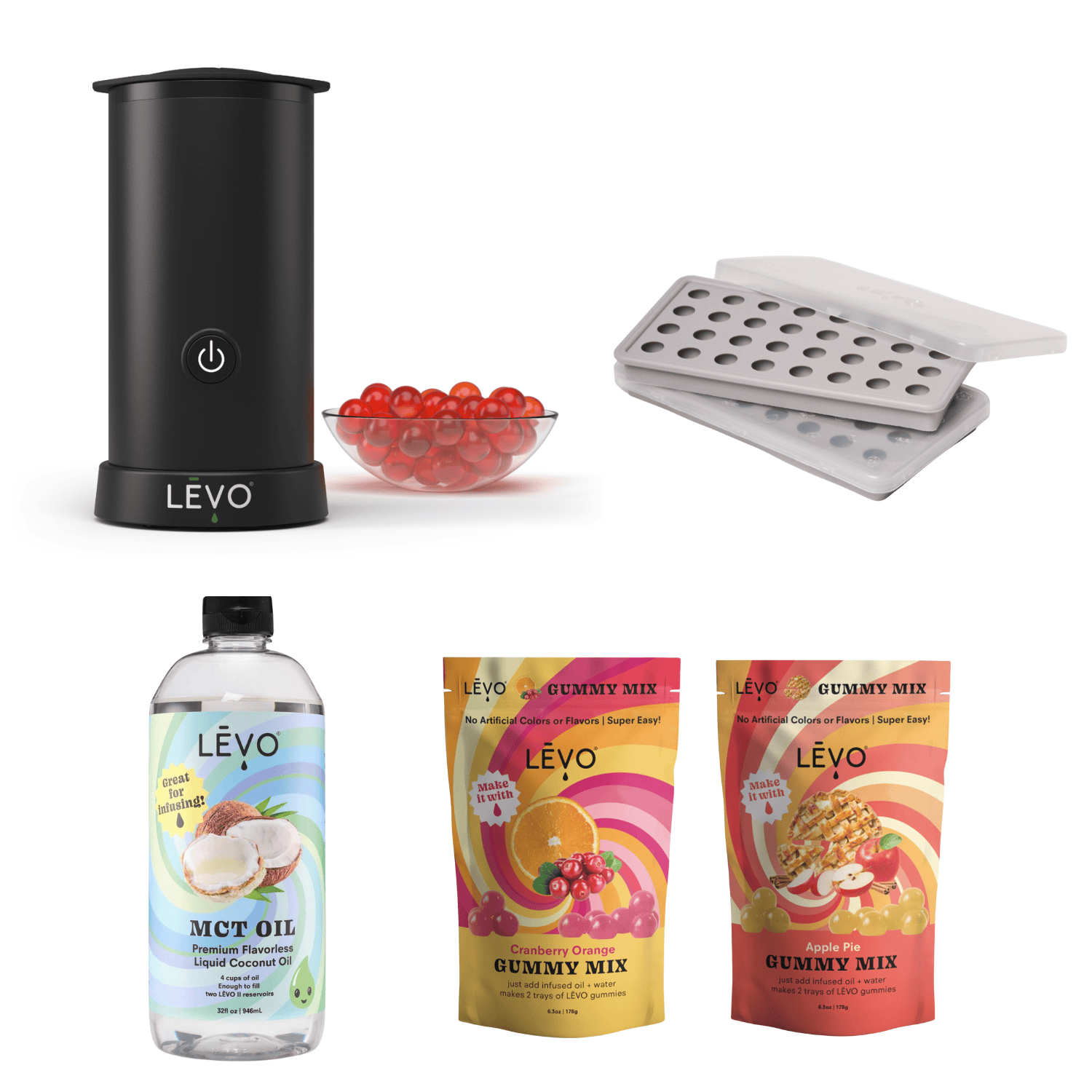 Seasonal Gummy Edibles Making Kit with Gummy Mixer - LEVO Oil