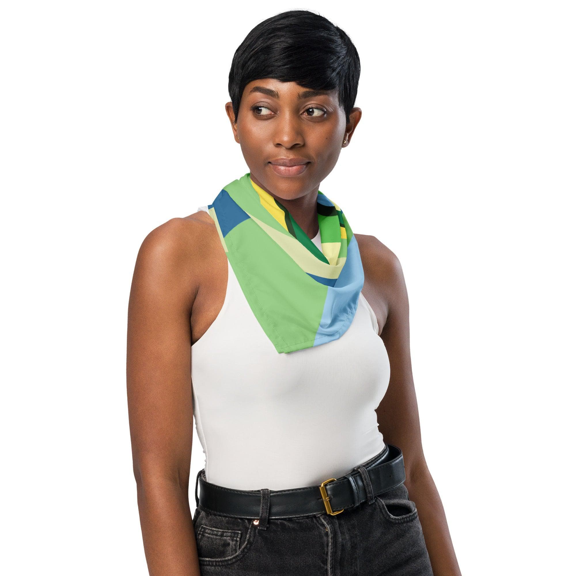 LĒVO Swirl Bandana - Green