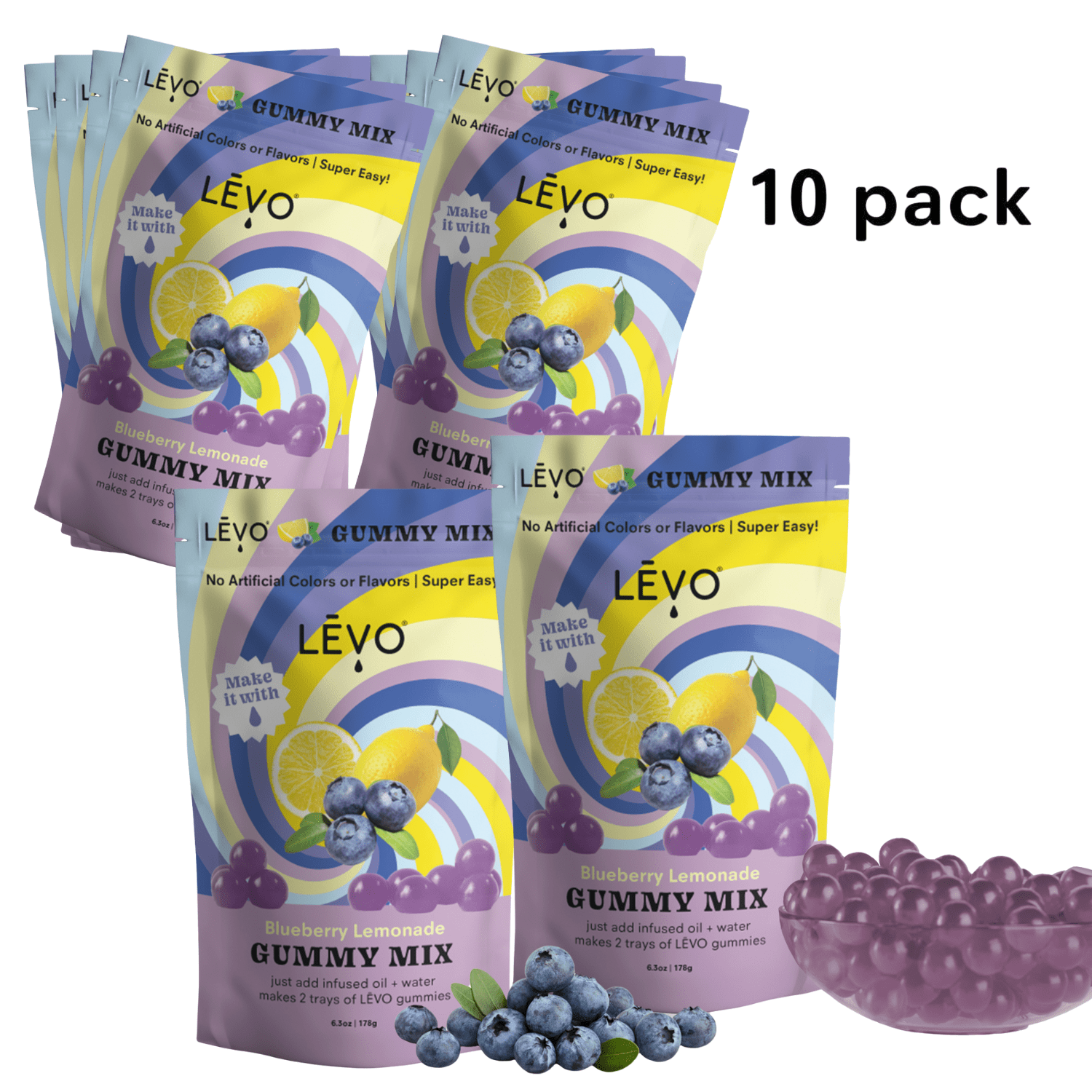 thumbnail interactive-video image 1 of LÄVO Gummy Bundle - Frosted Marshmallow Gummy Mix & Silicone Molds... 1 of 10