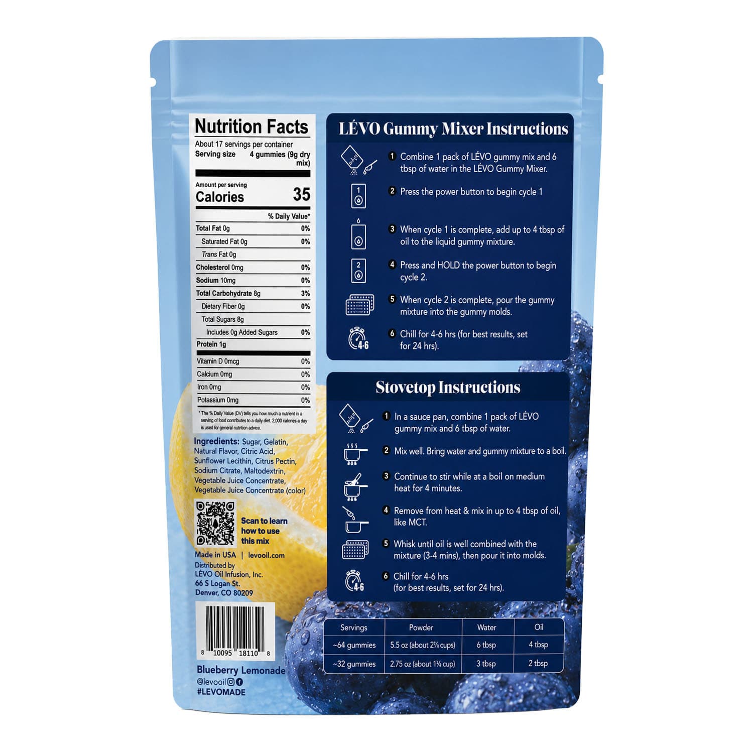 Gummy Mix - Blueberry Lemonade (5.5 oz)